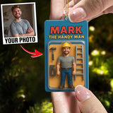 Turn Your Photo into an Action Figure - Custom Photo Ornament Toy Box Portrait | Handy Man