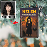 Turn Your Photo into an Action Figure - Custom Photo Ornament Toy Box Portrait | Halloween Witch