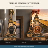 Personalized Guiding Light Pet Memorial Photo Wood Ornament - Custom Pet Keepsake - image 2