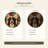Personalized Memory Quilt Pet Memorial Photo Wood Ornament - Custom Pet Keepsake - image 7