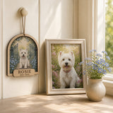 Personalized Secret Garden Pet Memorial Photo Wood Ornament - Custom Pet Keepsake - image 5