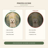 Personalized Secret Garden Pet Memorial Photo Wood Ornament - Custom Pet Keepsake - image 7
