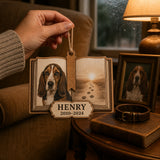 Personalized Storybook Chapter Pet Memorial Photo Wood Ornament - Custom Pet Keepsake - image 4