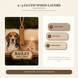 Personalized Storybook Chapter Pet Memorial Photo Wood Ornament - Custom Pet Keepsake - image 9