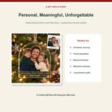 Personalized Single Dad Kids Acrylic Ornament - Custom Photo Keepsake - image 5