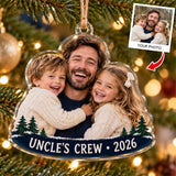 Personalized Uncle Acrylic Ornament - Custom Photo Keepsake - image 1