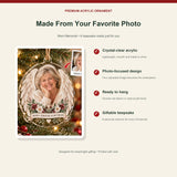 Personalized Mom Memorial Acrylic Ornament - Custom Photo Keepsake - image 2