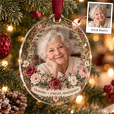 Personalized Grandparent Memorial Acrylic Ornament - Custom Photo Keepsake - image 1