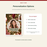 Personalized Speech Therapist Photo Acrylic Ornament - Custom Christmas Keepsake - image 7