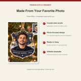 Personalized Police Officer Photo Acrylic Ornament - Custom Christmas Keepsake - image 2
