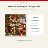 Personalized Marathon Runner Photo Acrylic Ornament - Custom Athlete Christmas Keepsake - image 5