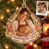 Personalized Sourdough Baker Acrylic Ornament - Custom Photo Keepsake - image 1
