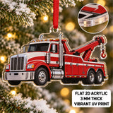 Custom Tow Truck Photo Acrylic Ornament - Personalized Vehicle Christmas Keepsake - image 2