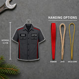 Personalized Auto Mechanic Work Shirt Acrylic Ornament - Custom Name Christmas Keepsake - image 7