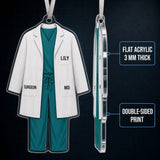 Personalized Doctor Medical Coat Acrylic Ornament - Custom Name Christmas Keepsake - image 6
