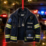 Personalized EMT Paramedic Uniform Acrylic Ornament - Custom Name Christmas Keepsake - image 1