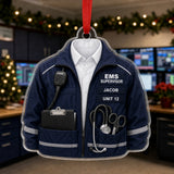 Personalized EMT Paramedic Uniform Acrylic Ornament - Custom Name Christmas Keepsake - image 4