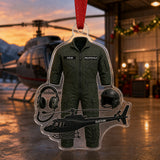 Personalized Pilot Uniform Acrylic Ornament - Custom Name Christmas Keepsake - image 4