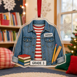 Personalized Teacher Uniform Acrylic Ornament - Custom Name Christmas Keepsake - image 2