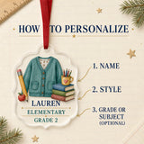 Personalized Teacher Uniform Acrylic Ornament - Custom Name Christmas Keepsake - image 5