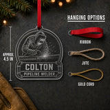 Personalized Welder FR Work Shirt Acrylic Ornament - Custom Name Christmas Keepsake - image 7