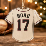Personalized Baseball Photo Acrylic Ornament - Custom Athlete Christmas Keepsake - image 2