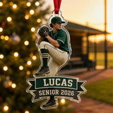 Personalized Baseball Photo Acrylic Ornament - Custom Athlete Christmas Keepsake - image 4
