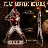 Personalized Baseball Photo Acrylic Ornament - Custom Athlete Christmas Keepsake - image 6