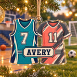 Personalized Multi Sport Athlete Photo Acrylic Ornament - Custom Athlete Christmas Keepsake - image 2