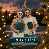 Personalized Pickleball Photo Acrylic Ornament - Custom Athlete Christmas Keepsake - image 3