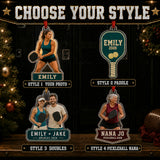 Personalized Pickleball Photo Acrylic Ornament - Custom Athlete Christmas Keepsake - image 8