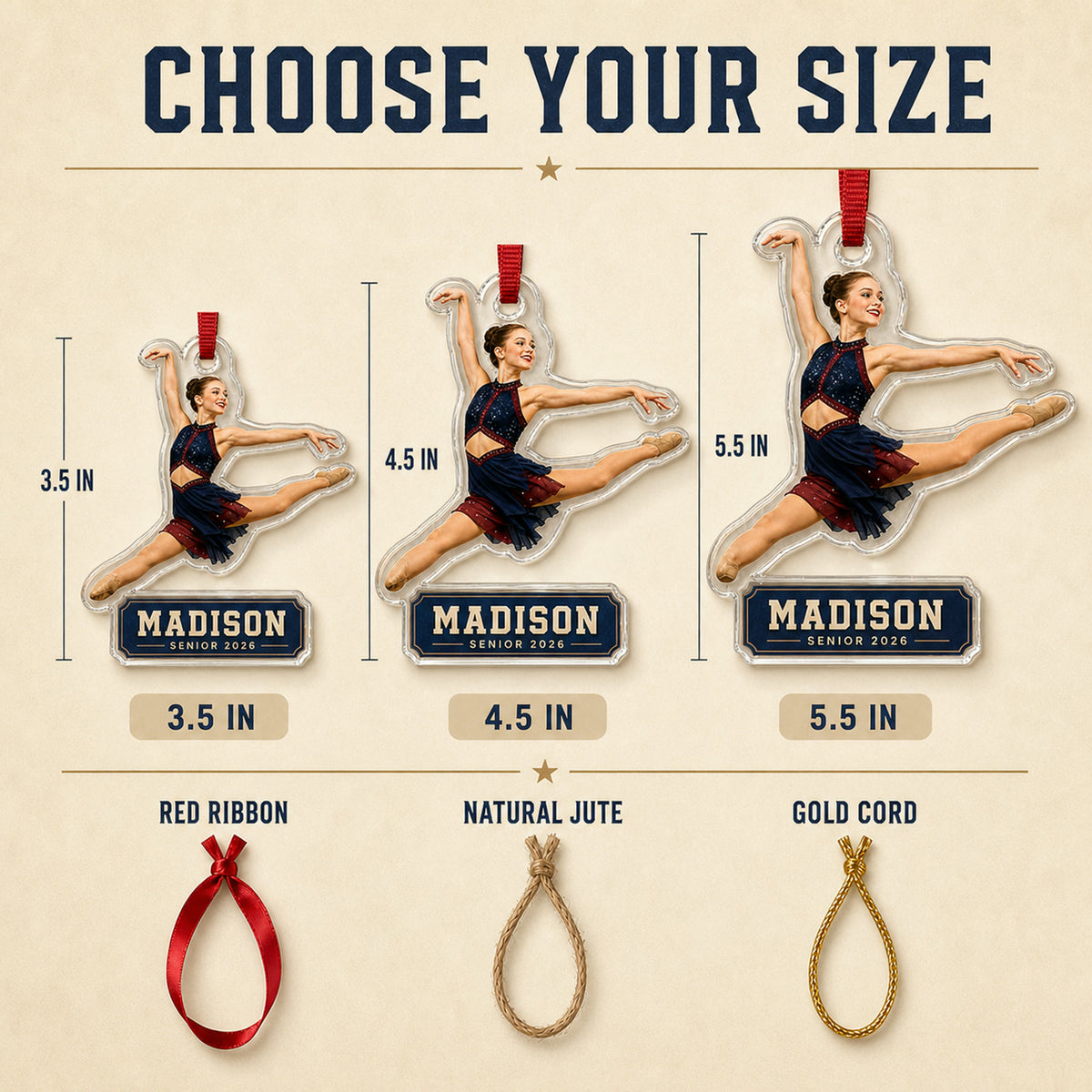 Personalized Dance Team Photo Acrylic Ornament - Custom Athlete Christmas Keepsake - image 7