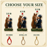 Personalized Equestrian Photo Acrylic Ornament - Custom Athlete Christmas Keepsake - image 7