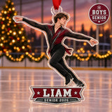 Personalized Figure Skating Photo Acrylic Ornament - Custom Athlete Christmas Keepsake - image 4