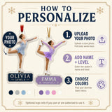 Personalized Figure Skating Photo Acrylic Ornament - Custom Athlete Christmas Keepsake - image 5