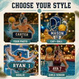 Personalized Water Polo Photo Acrylic Ornament - Custom Athlete Christmas Keepsake - image 8