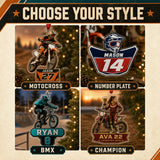 Personalized Motocross BMX Photo Acrylic Ornament - Custom Athlete Christmas Keepsake - image 8