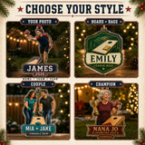 Personalized Cornhole Photo Acrylic Ornament - Custom Athlete Christmas Keepsake - image 8