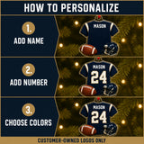 Personalized American Football Jersey Acrylic Ornament - Custom Name and Number - image 5