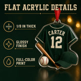 Personalized Baseball Jersey Acrylic Ornament - Custom Name and Number - image 6