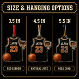 Personalized Basketball Jersey Acrylic Ornament - Custom Name and Number - image 7