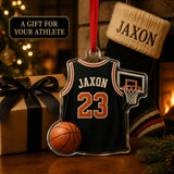 Personalized Basketball Jersey Acrylic Ornament - Custom Name and Number - image 8