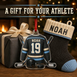 Personalized Ice Hockey Jersey Acrylic Ornament - Custom Name and Number - image 8