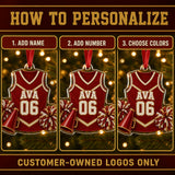 Personalized Cheerleading Jersey Acrylic Ornament - Custom Name and Number - image 5