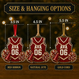 Personalized Cheerleading Jersey Acrylic Ornament - Custom Name and Number - image 7