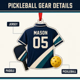 Personalized Pickleball Jersey Acrylic Ornament - Custom Name and Number - image 4