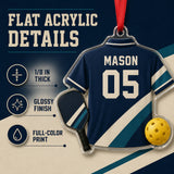 Personalized Pickleball Jersey Acrylic Ornament - Custom Name and Number - image 6