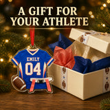 Personalized Girls Flag Football Jersey Acrylic Ornament - Custom Name and Number - image 8