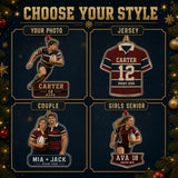 Personalized Rugby Photo Acrylic Ornament - Custom Athlete Christmas Keepsake - image 8
