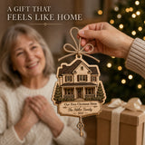 Personalized First Christmas Home Wood Ornament - Custom Keepsake - image 3